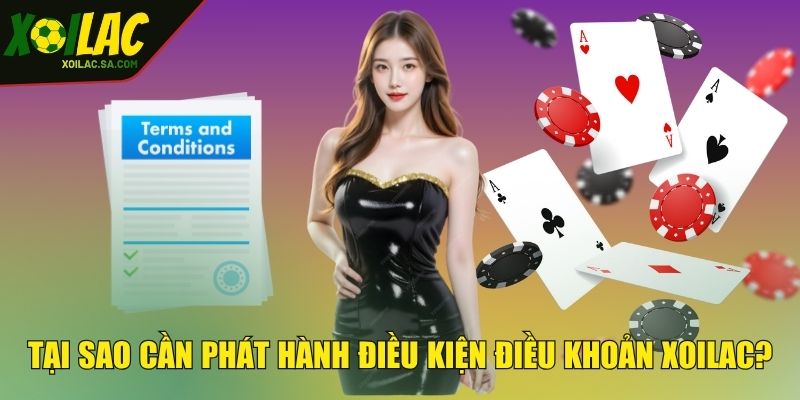 Điều Kiện Điều Khoản - Bản Cập Nhật Mới Nhất! 1 Tại sao cần phát hành điều kiện điều khoản XOILAC?